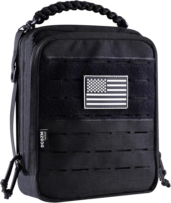 Tactical Molle Admin Pouch,Utility EDC Pouch Organizer Modular Tool Pouch of Double Layer Design Medical EMT Attachment Bag