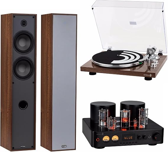 Dayton Audio Premium Hi-Fi Floorstanding Stereo System - Wood