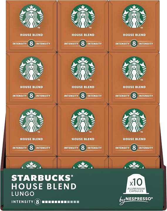 Starbucks By Nespresso House Blend Capsule Coffee 12 X 10 Pieces
