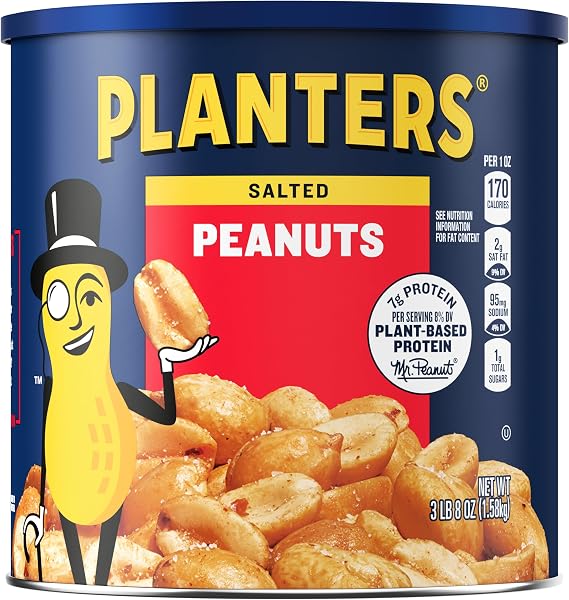 Planters Salted Peanuts - 3 Pounds 8 Ounces (56 oz)