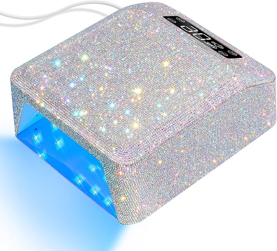 UV LED Nail Lamp, Plug-in Nail Dryer UV Light for Gel Nails Salon & Home
