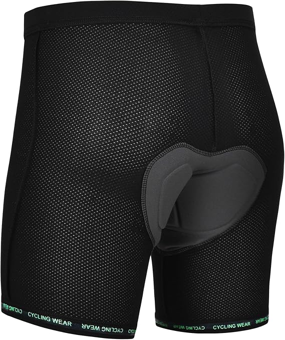 Padded Cycling Shorts Men's Cycling Underwear with 3D Padding Ergonomic Biking Bicycle Shorts Shock Absorbing Sweat Absorbing Comfortable Lightweight