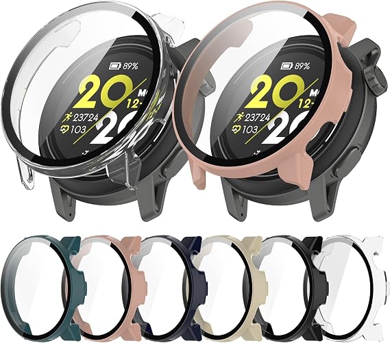 Case Compatible for COROS PACE 3, Case with Screen Protector [Tempered Glass] Full Around Hard PC Protective Case for for COROS PACE 3 Smartwatch (6Colors)