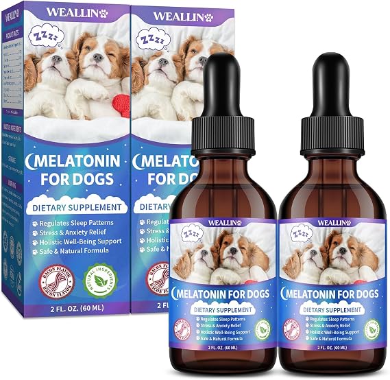 Melatonin for Dogs - Dog Melatonin with L-Theanine & Chamomile Bacon Flavor