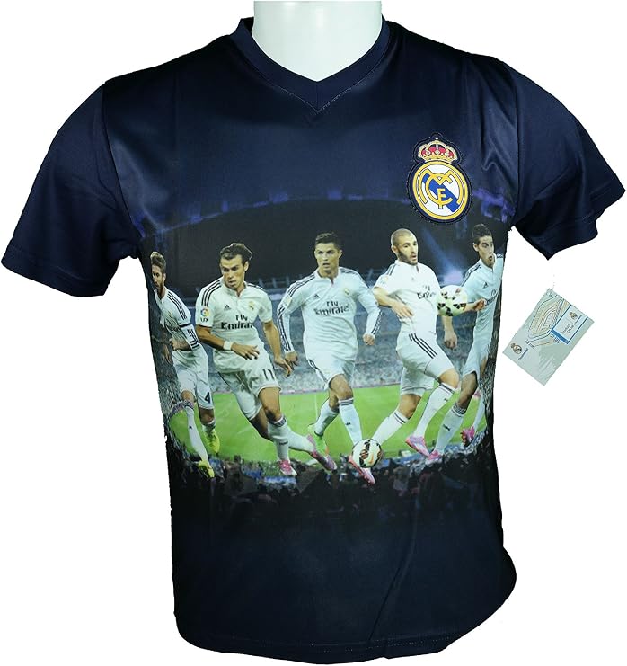 Real Madrid Soccer Official Youth Soccer Training Performance Poly Jersey P004