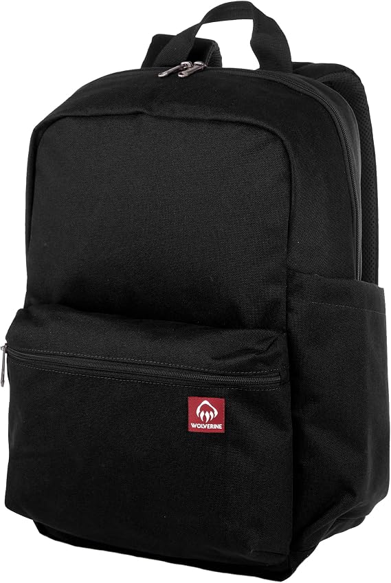 WOLVERINE Lightweight | Water Resistant | Rugged | Laptop Backpack for Travel or Work, Classic-Black, 24L