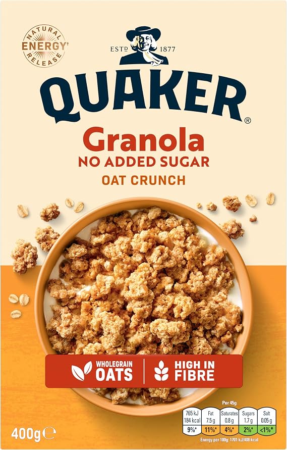 Quaker No Added Sugar Granola 400g