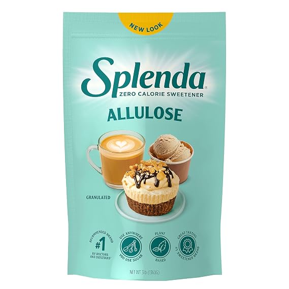 SPLENDA Allulose Plant Based Zero Calorie Sweetener For Baking & Beverages, 3 Pound Resealable Pouch | For Baking & Beverages, Resealable Pouch, Item
