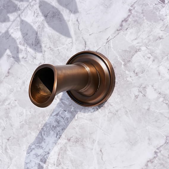 Solid Brass Made Exquisite Handcrafted Waterfall Spout for Landscape, Water Fountain Spout Scupper Luxury Decoration for Pools, Ponds, Water Walls
