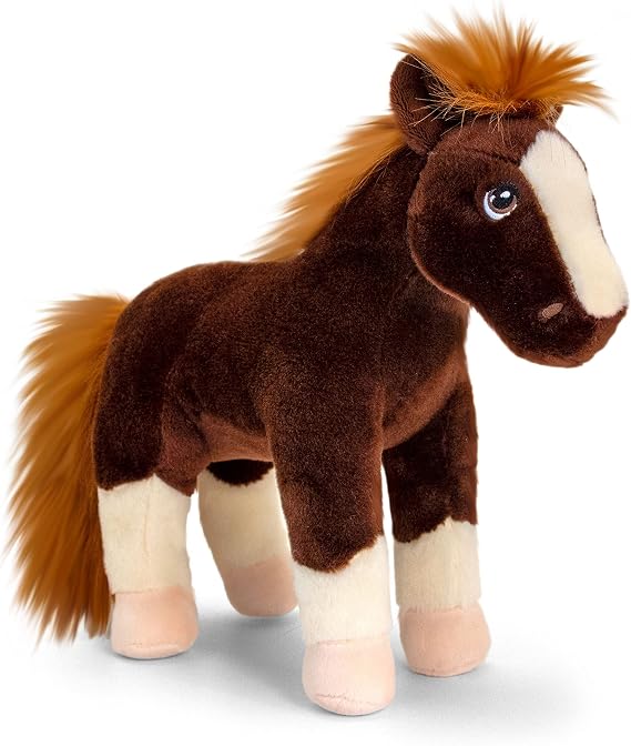 Plush Cuddly Soft Eco Wild Animals Toys 100% Recycled (Horse)
