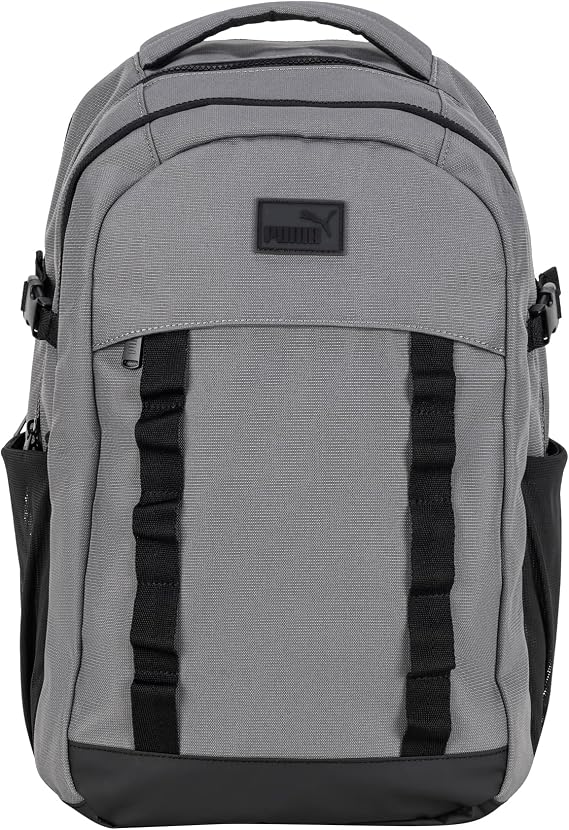 PUMA Range Backpack with Padded Straps, Laptop Sleeve & Luggage Strap, Cast Iron, One Size