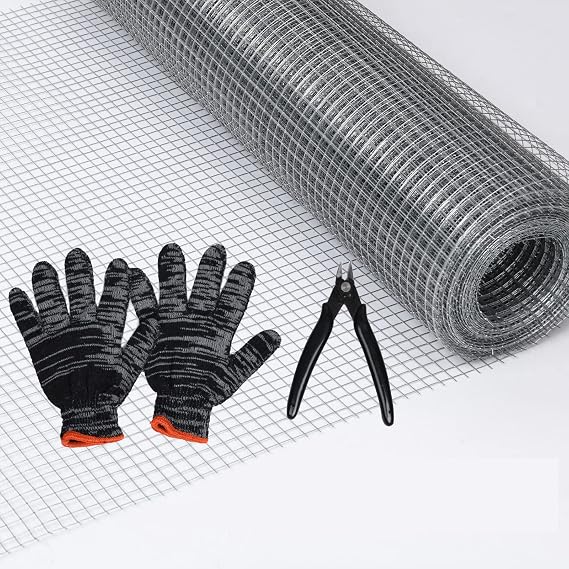 Rodent Mesh Galvanized Chicken Wire Metal Mesh Roll Rat Proof Kit 6Mx30cm