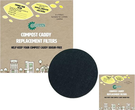 Compost Caddy Spare Filters - For Typhoon Living Caddies (Pack of 4)