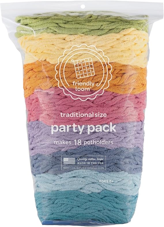 friendly loom Party Pack Botanicals Cotton 7 Inch Traditional Loops Refill
