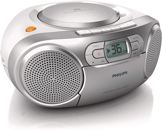 Philips AZ127/12 Portable Stereo (CD Player), Silver