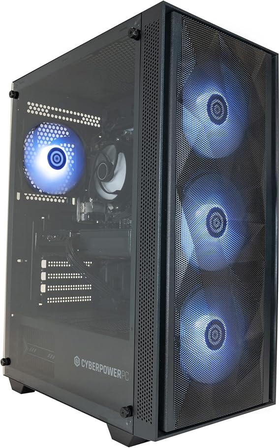 CYBERPOWERPC Wyvern Gaming PC - AMD Ryzen 5 5500 Nvidia RTX 3050 16GB RAM 500GB NVMe SSD 650W PSU Wi-Fi Windows 11 Sylph