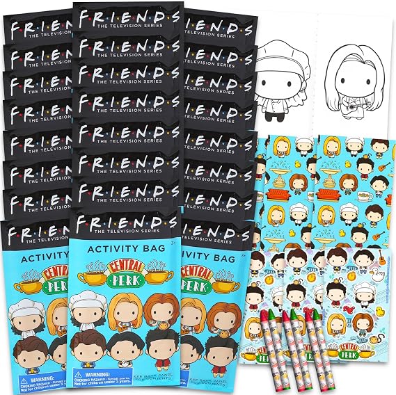 FRIENDS Party Favors for Kids Bundle - 24 Mini Activity Packs