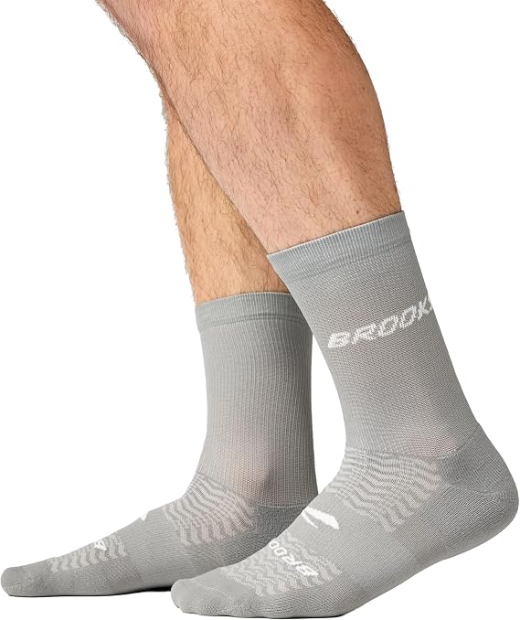 Brooks Run-In Crew Sock 3-Pack, Crew Length, Arch Support, Running Socks