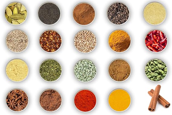 Assorted 20 Spices Refill Pack (20 Assorted Spices Freshly Ground)