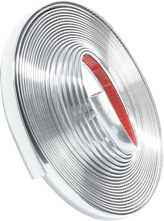 SCUARI 1/2 Inch Chrome Trim, 25FT Universal Trim for Cars, Trucks, RVs