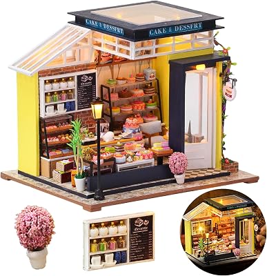 DIY Miniature House Kit, Miniature Bakery Kit, DIY Dollhouse Kit for Adults, Model Bakery, Mayberry Street Miniatures, Ideal Gifts for Birthday,Valentine ChristmasBakery & Desserts