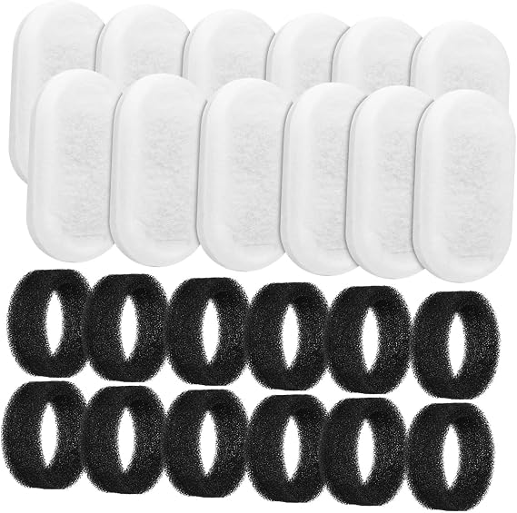 Pet Fountain Water Filter Replacement Cotton Sponge Filters for Cat and Dog Water Dispensers Fit Purification Easy Installation Pack
