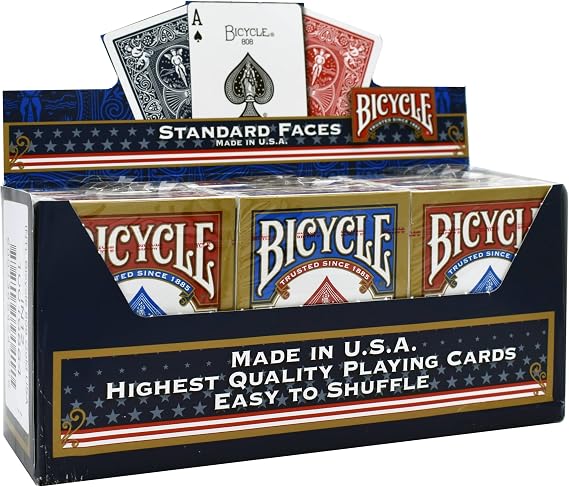 Bicycleバイスクル ライダーバック Standard トランプ 12個パック（青6個/赤6個））
