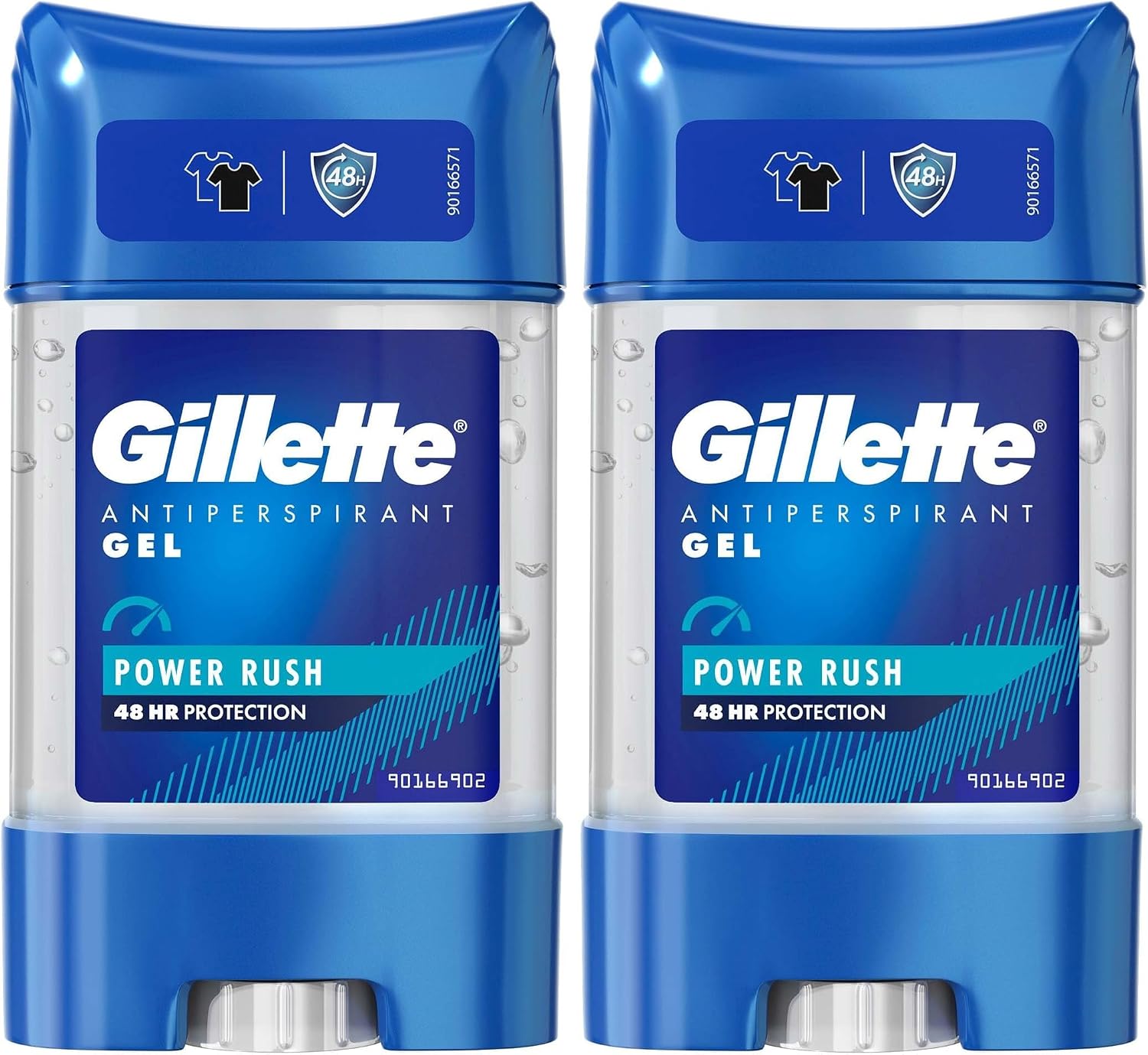 Gillette Clear Jel Power Rush Antiperspirant Deodorant 70 ml 2li paket