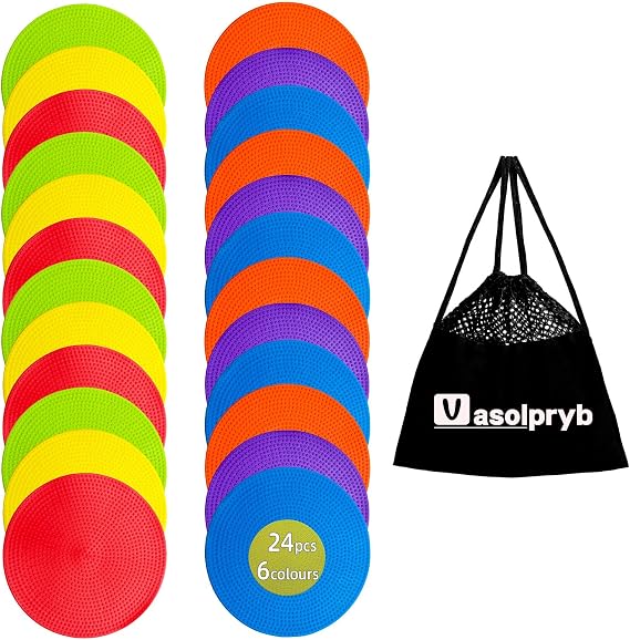 Poly Spots Spot Markers 4.72 Inch & 9 Inch Non Slip Floor Dots