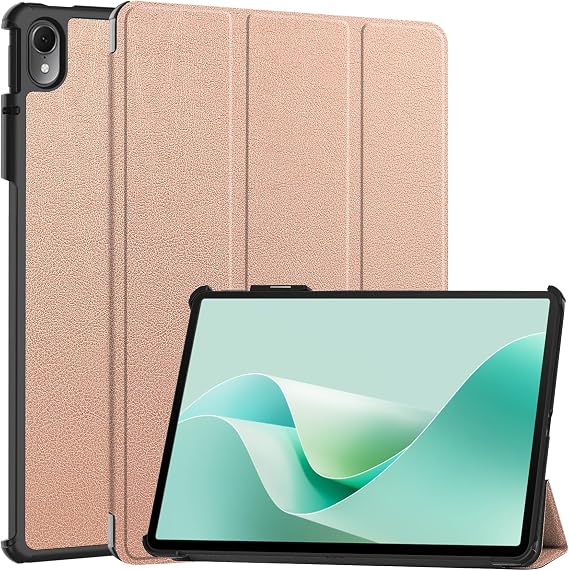 Case for Huawei MatePad 11.5S 11.5inch 2024, Slim Shockproof Stand Folio Smart Cover Protective Hard Shell Cover for Huawei MatePad 11.5S 11.5inch 2024 Tablet with Auto Sleep/Wake (Rose Gold)