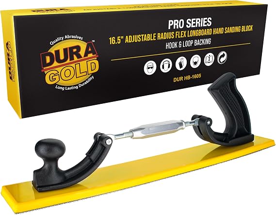Dura-Gold 16.5" Adjustable Radius Flex Longboard Hand Sanding Block Contour