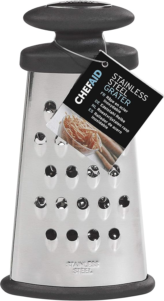 Chef Aid Stainless Steel Grater, Metalic