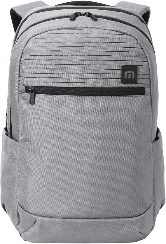 TravisMathew Approach Backpack with Laptop Sleeve, Water-Resistant Everyday Bag for Work, Travel & Hiking, Shadow Grey