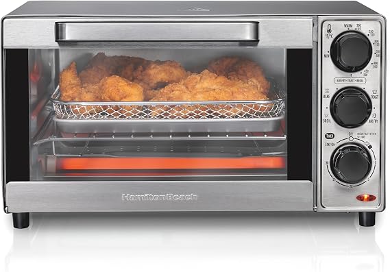 Hamilton Beach 4 Slice Countertop Air Fryer Toaster Oven Combo