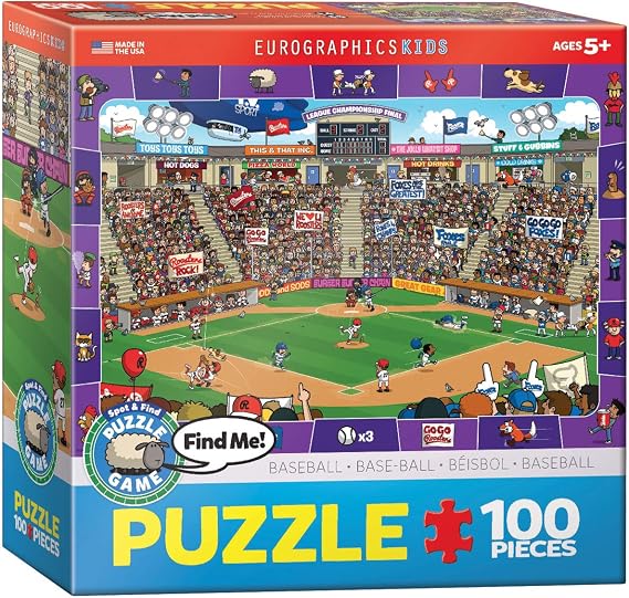Baseball - Spot and Find 100-Piece Puzzle, Star