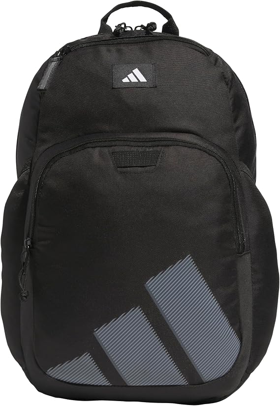 adidas Midway School Backpack 28L | Padded Laptop Sleeve, Multiple Organizer Pockets, Water-Bottle Pockets, Durable Build, School Gym & Travel Ready