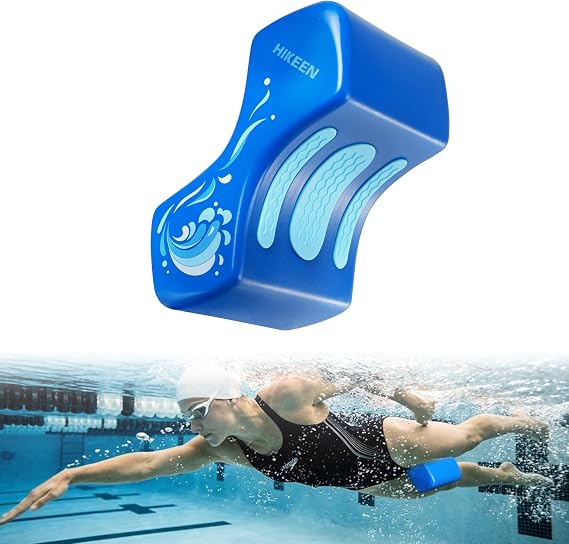Hikeen Durable Swim Training Pull Buoy, Quick-Dry & High Buoyancy Pull Buoy Leg Float,Non-Slip Pool Training Aid Legs and Hips Support for Adults, Kids, and Beginners