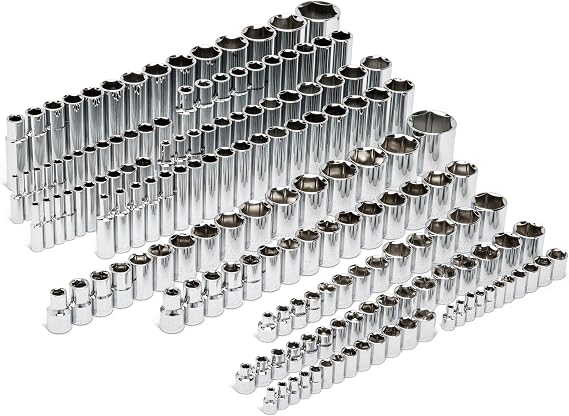 GEARWRENCH 163 Pc 1/4", 3/8", 1/2" Dr 6 Pt SAE/mm Master Socket Set | 89073