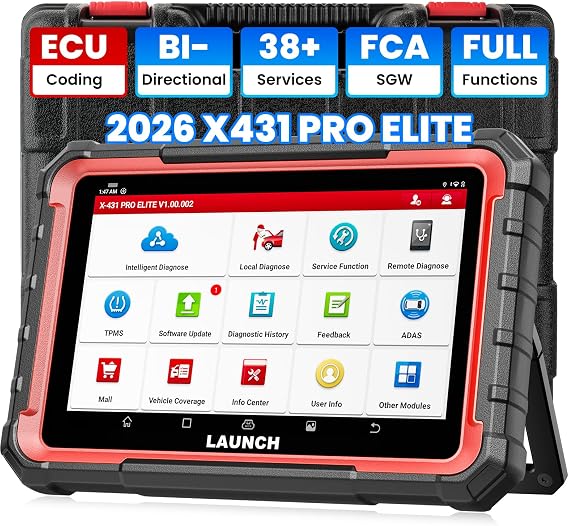 LAUNCH X431 PRO Elite 2026 New Bidirectional Scan Tool, ECU Code