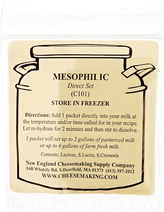 Mesophilic Direct Set Cheese Culture, 5-Pack