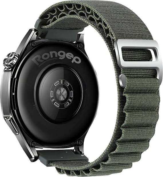 Rongep [Travel Loop] Huawei ile Uyumlu 22mm Kordon GT6/GT6 Pro/GT Runner 2/GT5/GT5 Pro/GT4/GT3/GT3 Pro 46mm için Naylon Dokuma GT6 Pro Kordon Konforlu Tasarım GT6 46mm Kordonu