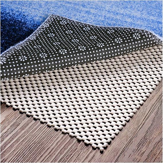 Non Slip Area Rug Pad Gripper - 8x10 Strong Grip Carpet pad for Area Rugs and Hardwood Floors, Provides Protection and Cushion