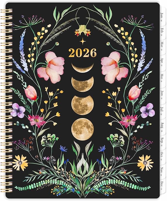 2026 Planner - Planner 2026, Jan. 2026 - Dec. 2026, 8.5'' x 11'', 2026 Planners Weekly and Monthly with Tabs, Pocket, Twin-wire Binding, 2026 planners