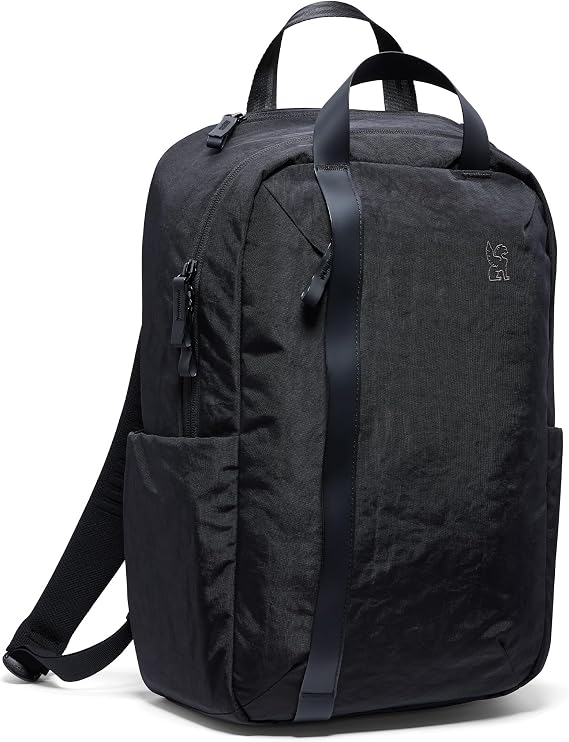 Chrome Industries Highline Backpack Travel Bag for Men and Women with Plush Shoulder Straps, Recycled Materials, Laptop Sleeve Black