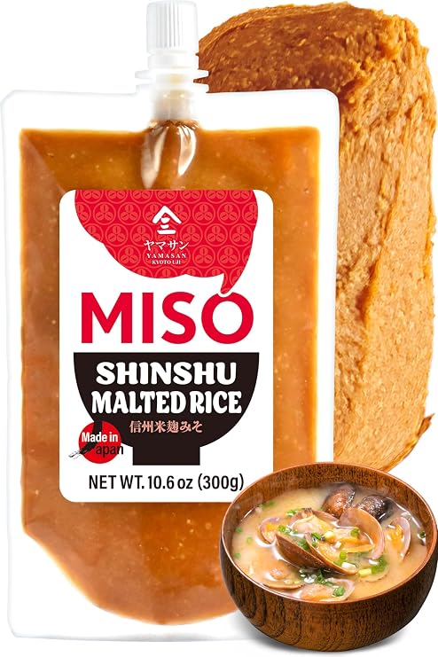 YAMASAN KYOTO UJI Red Miso Paste Malted Rice, Shinshu Nagano Made 10.5oz