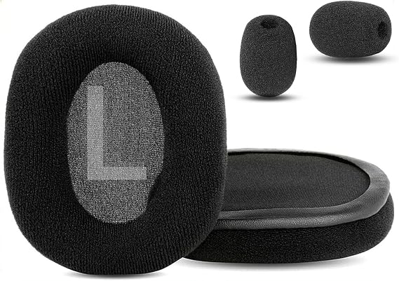 イヤーパッド 交換用クッション Creative Sound Blaster Tactic 3D Rage Wireless V2.0ヘッドセットイヤーパッド対応 柔らかい生地と高密度フォーム付き