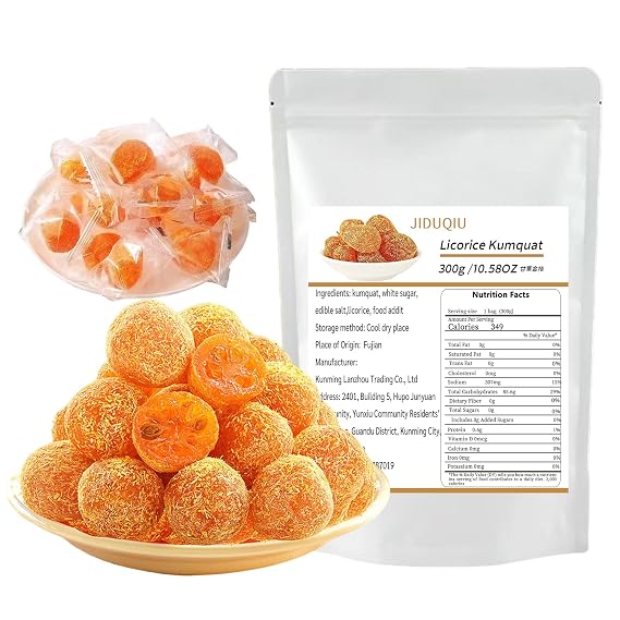 Dried Kumquat 10.58oz(300g) Candy Kumquat, Preserved Fruit, Leisure Snacks