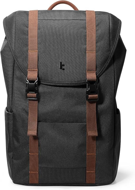 tomtoc Flap Laptop Backpack, Lightweight Water-Resistant Casual Daypack 22L