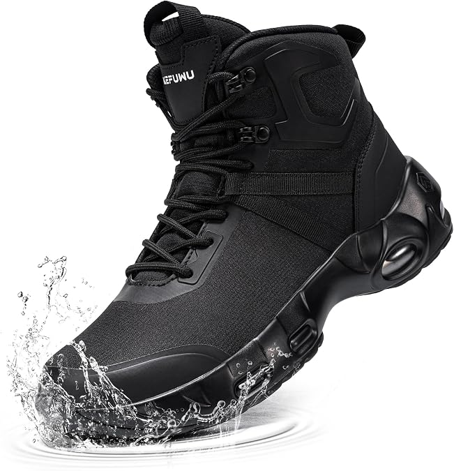 Military Tactical Boots Men Wide Waterproof 6 Inches