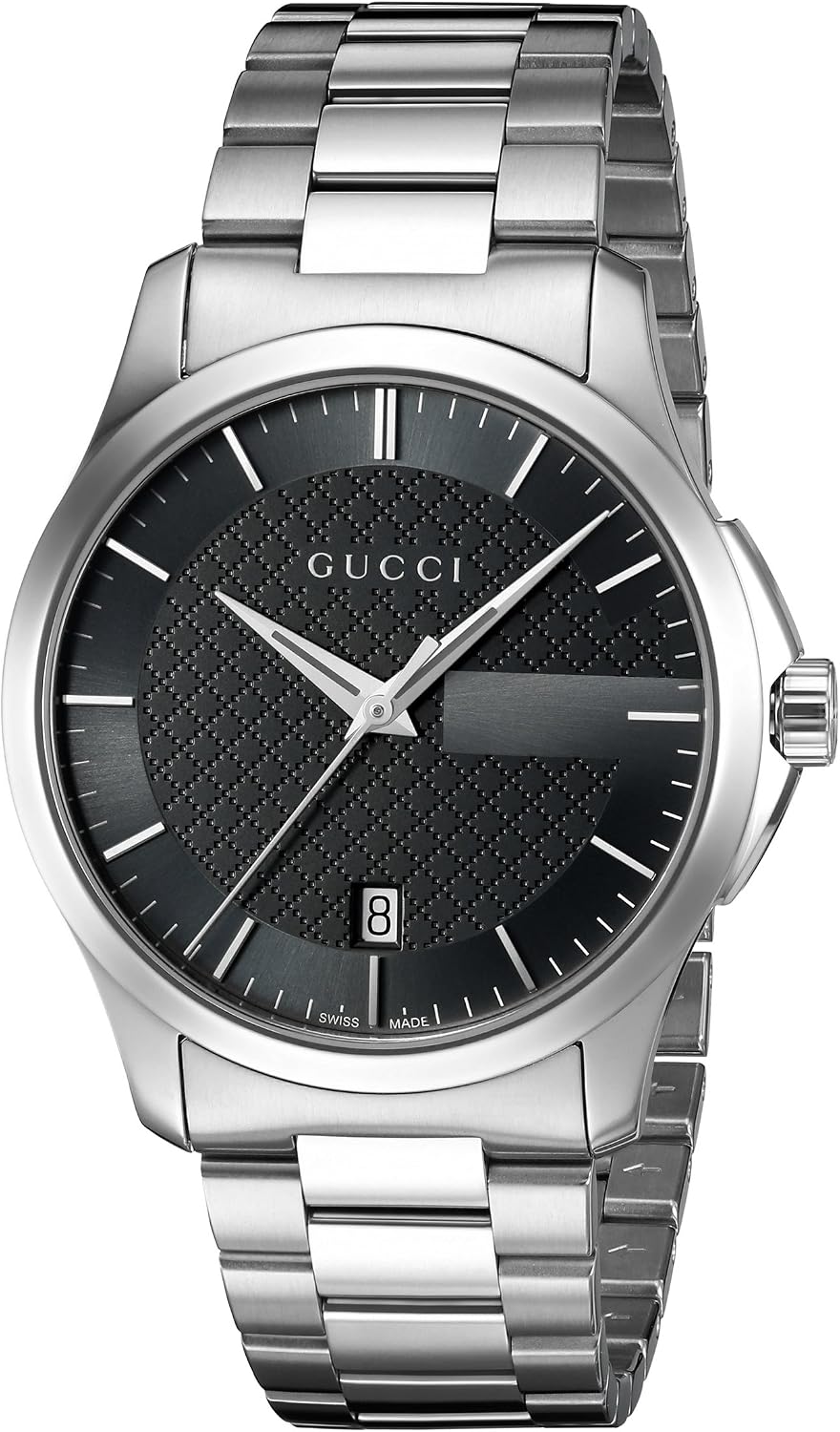 Gucci 'G-Timelss' Quartz Stainless Steel unisex adultWatch, Color:Silver-Toned Model: YA126457